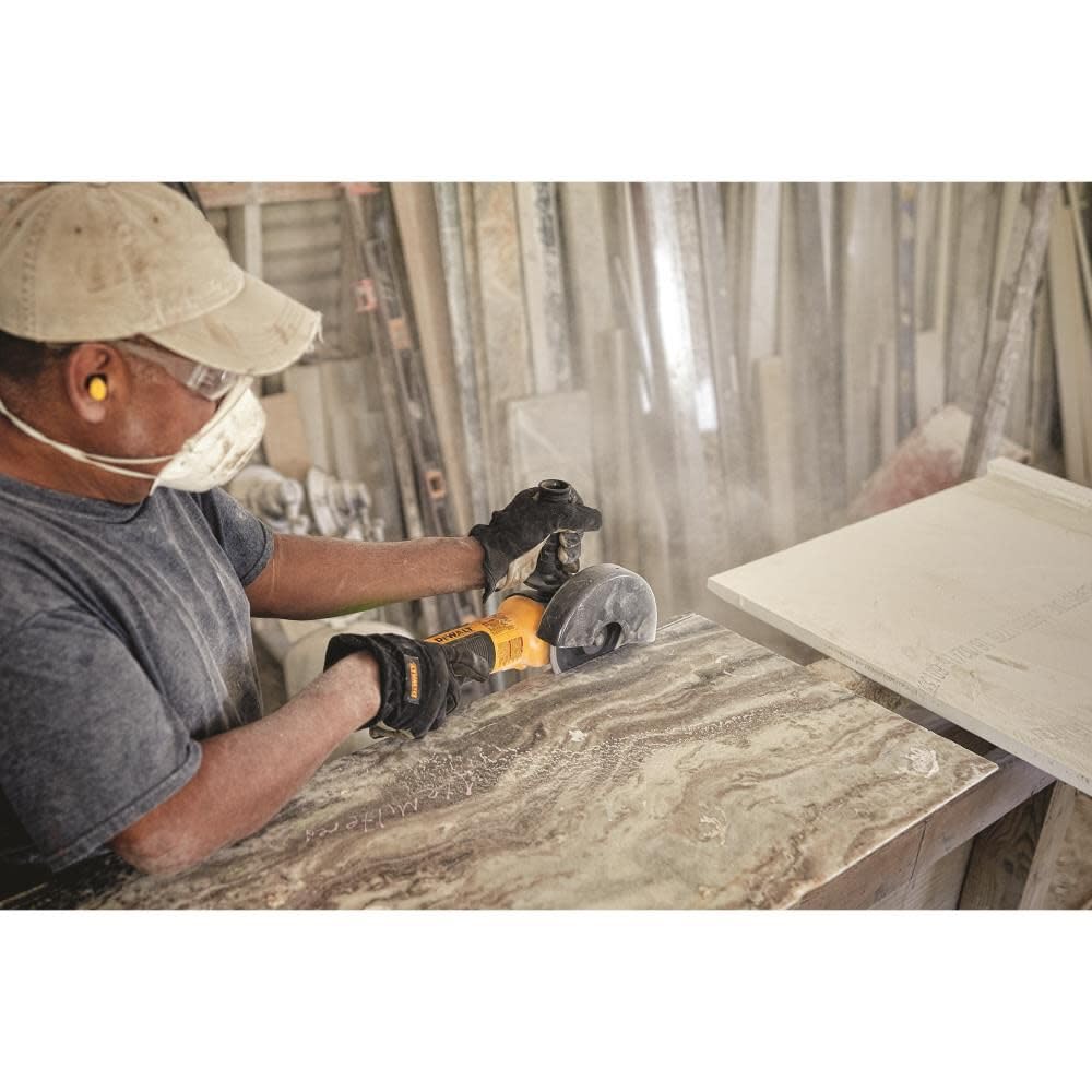 DEWALT 5 to 6-Inch Variable Speed Angle Grinder with Slide Switch (DWE43240VS) - Perfect for Metal Cutting, Grinding, and Polishing in Construction and DIY Projects