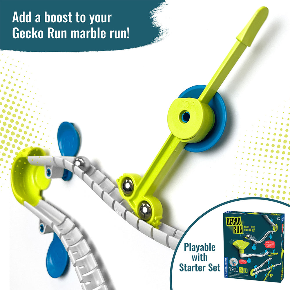 Gecko Run Marble Run Speed Kick Expansion Pack - Fun STEM Toy for Kids, Educational Building Blocks for Creative Play - Perfect for Birthday Gifts & Family Game Nights
