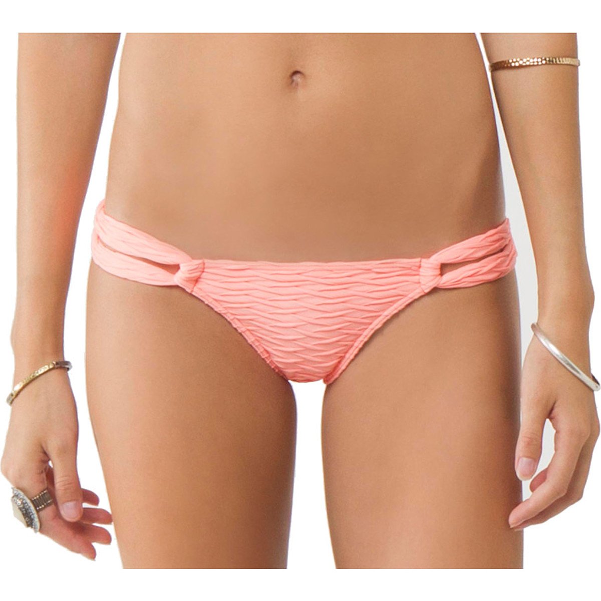 O'Neill Juniors Jax Loop Tab Side Bikini Bottom - Women's Swimwear for Beach, Pool & Surfing - Comfortable & Stylish Swim Bottoms