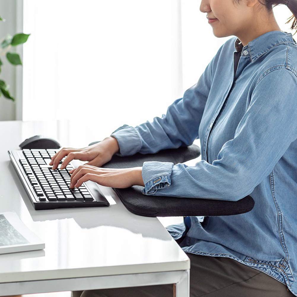 Ergonomic Computer Hand Bracket & Arm Support Stand - Adjustable Keyboard/Mouse Wrist Rest & Elbow Support for Home Office Desk (Perfect for Typing, Gaming & Long Work Sessions)