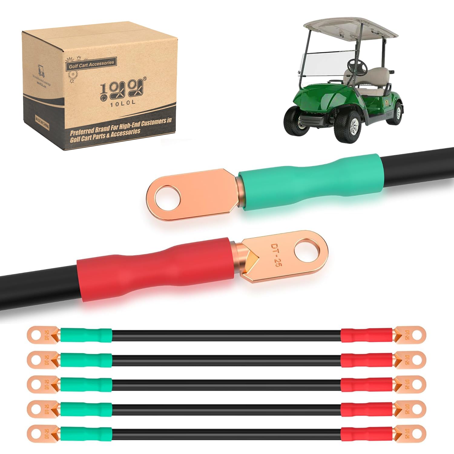 10L0L Golf Cart Battery Cables – 14