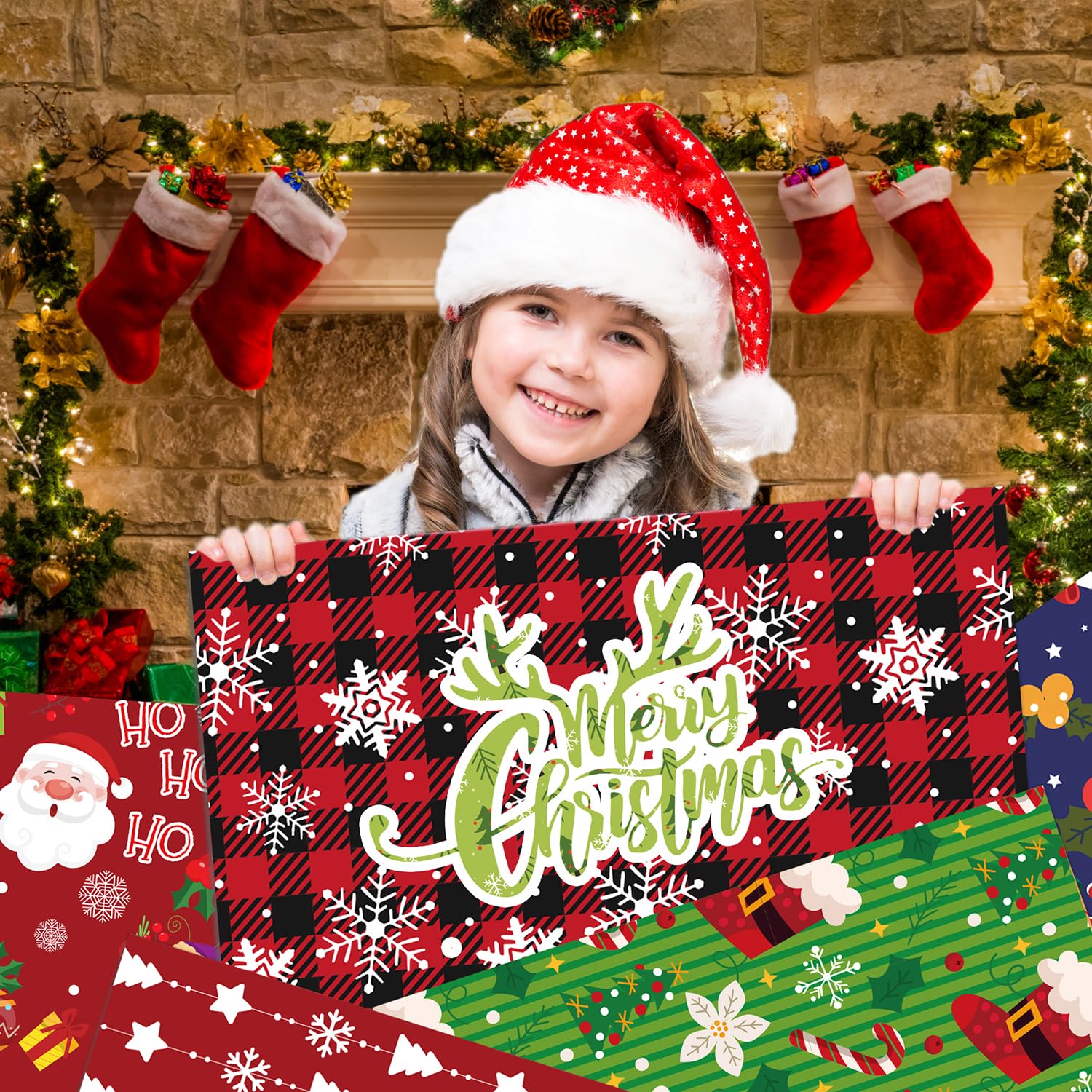 Double-Sided Scrapbook Paper Pad 12x12 Inch - 24 Sheets Premium Cardstock for Card Making, Scrapbooking, Junk Journaling | Christmas Holiday Craft Paper Supplies for DIY Greeting Cards, Home Decor & Gift Wrapping