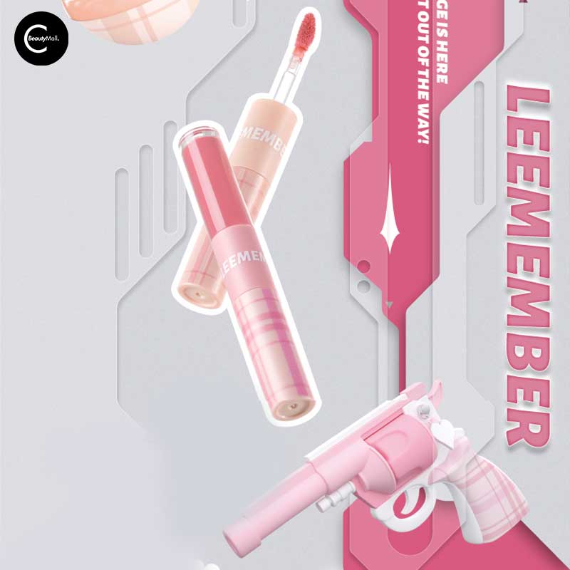 LEEMEMBER Dual Ended Lip Tint - Long Lasting Matte & Glossy Lipstick Set for Day & Night Wear | Perfect for Parties, Dates & Everyday Makeup