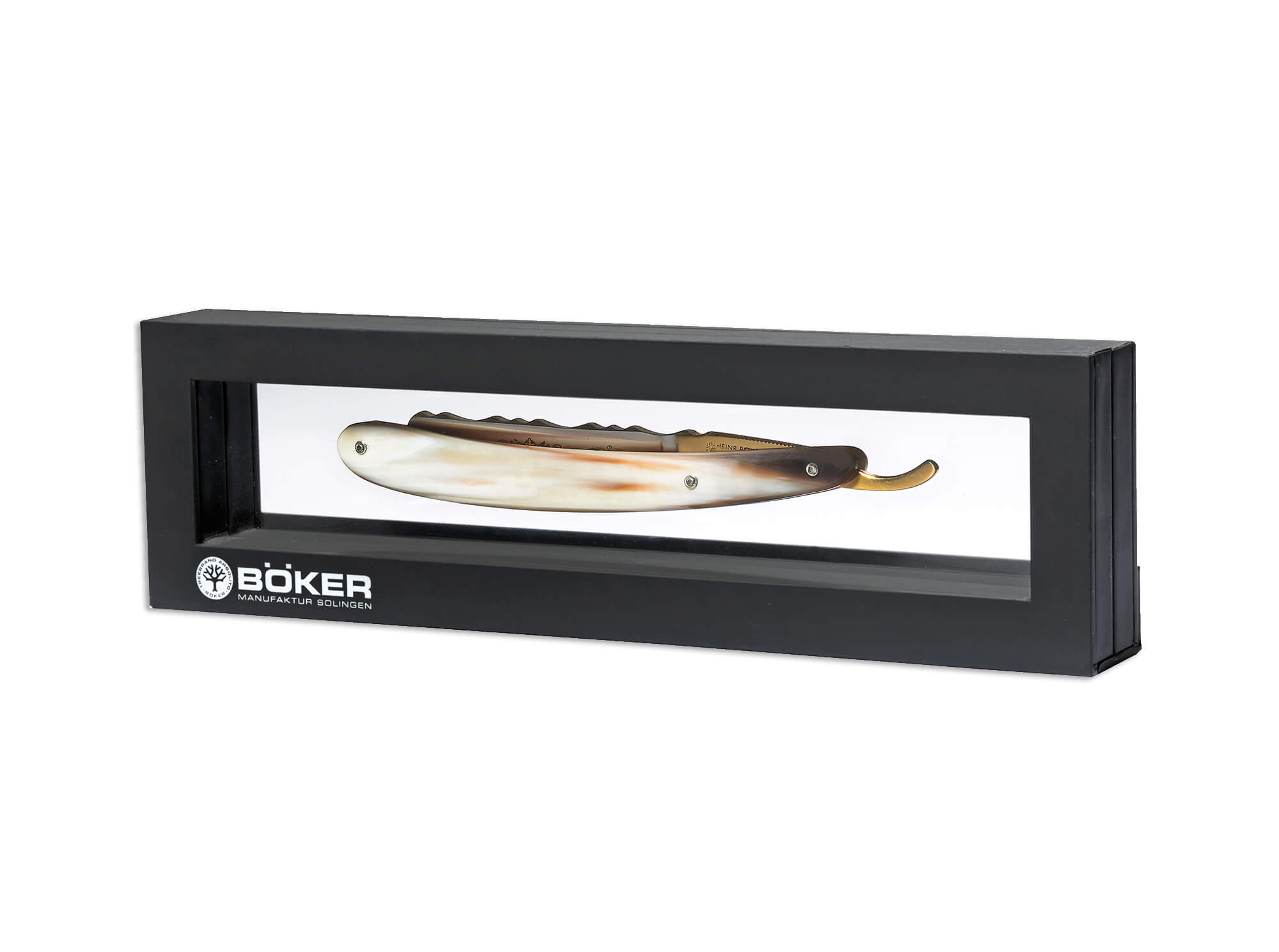 Boker Manufaktur Solingen Straight Razor - Premium German Stainless Steel Shaving Blade for Men | Perfect for Barber Shops, Grooming Gifts & Classic Wet Shaving
