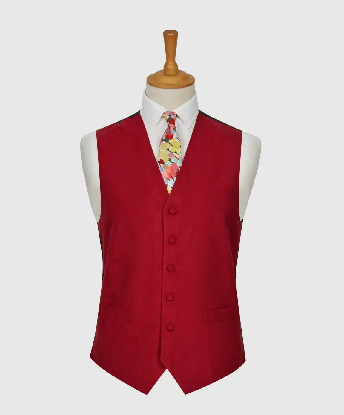 LA Smith Red Suede Look Waistcoat Vest for Women | Faux Leather Fashion Jacket | Perfect for Parties, Weddings & Casual Outfits