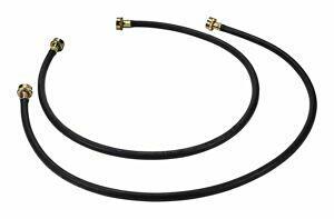 Amana 8212546RP Washer Fill Hoses - Black (2 Pack) - High Pressure Water Supply Hoses for Washing Machines - Perfect for Laundry Rooms & Home Appliance Installations
