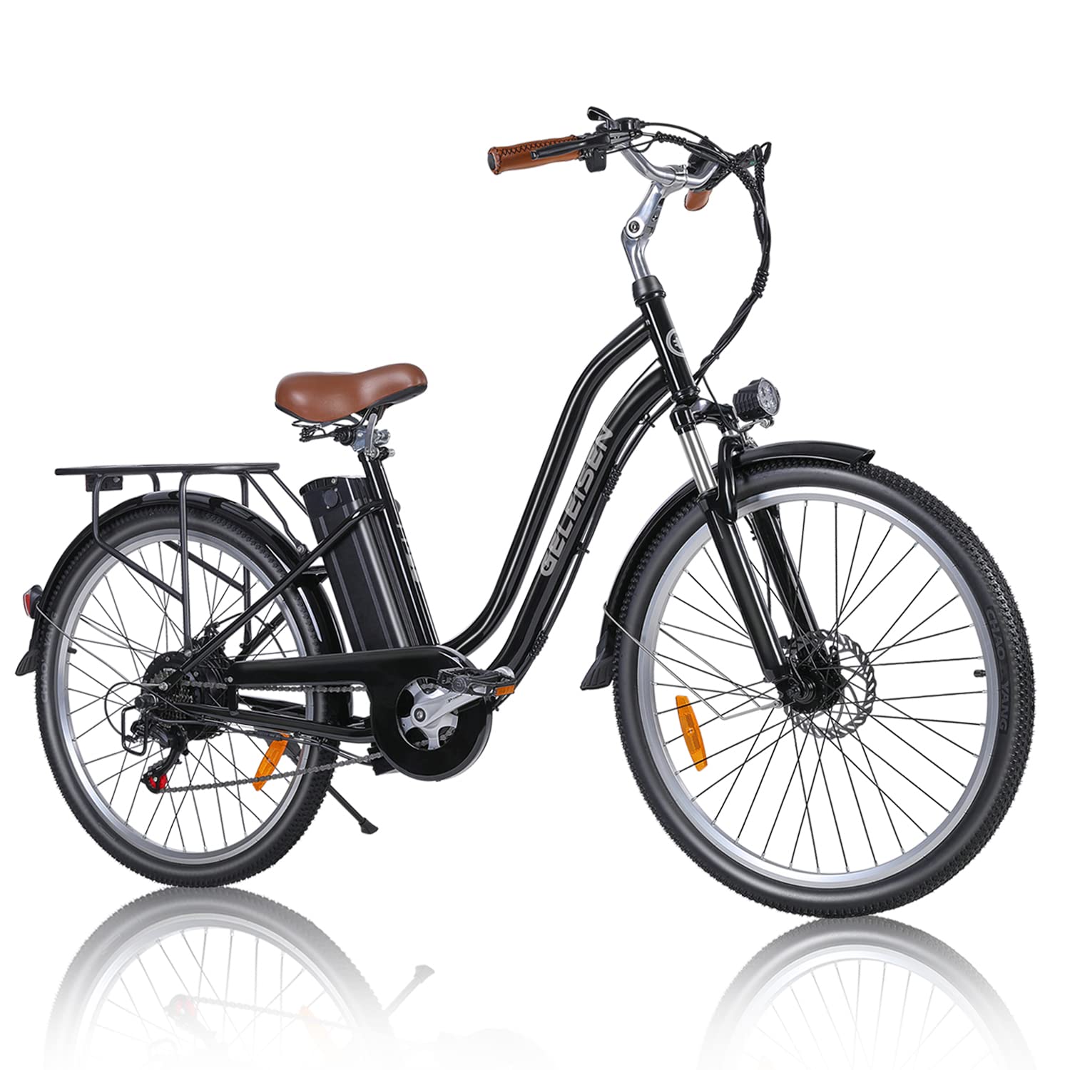 500W Electric Bike for Adults - 28Mph Step-Thru City Cruiser with 48V 10Ah/13Ah Removable Battery | 26