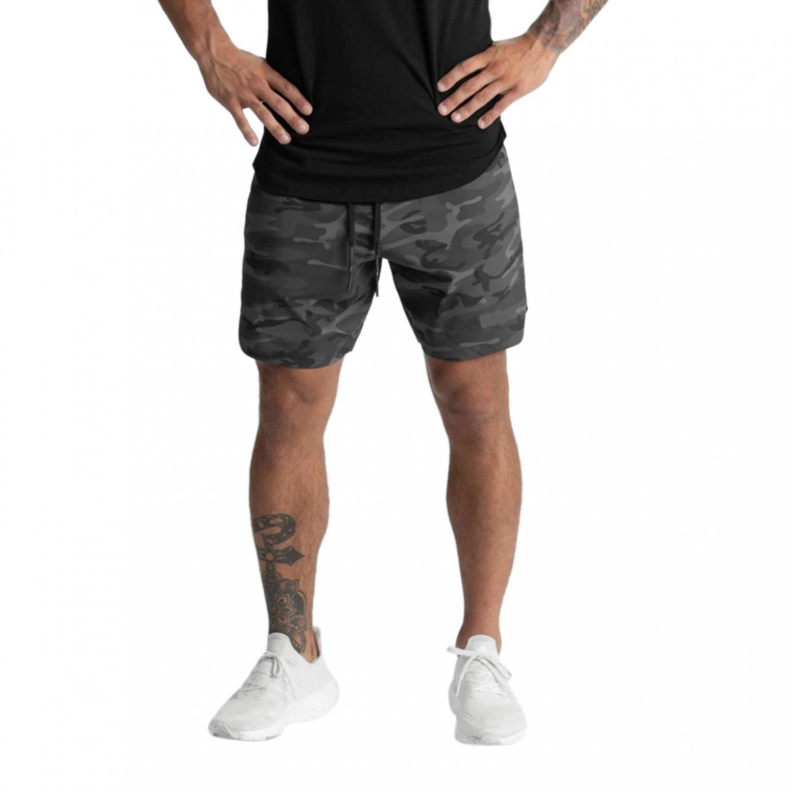 Men's Workout Shorts - Gym Running Athletic Shorts with Pockets & Drawstring for Bodybuilding, Fitness & Training | Perfect for Gym, Jogging & Outdoor Sports