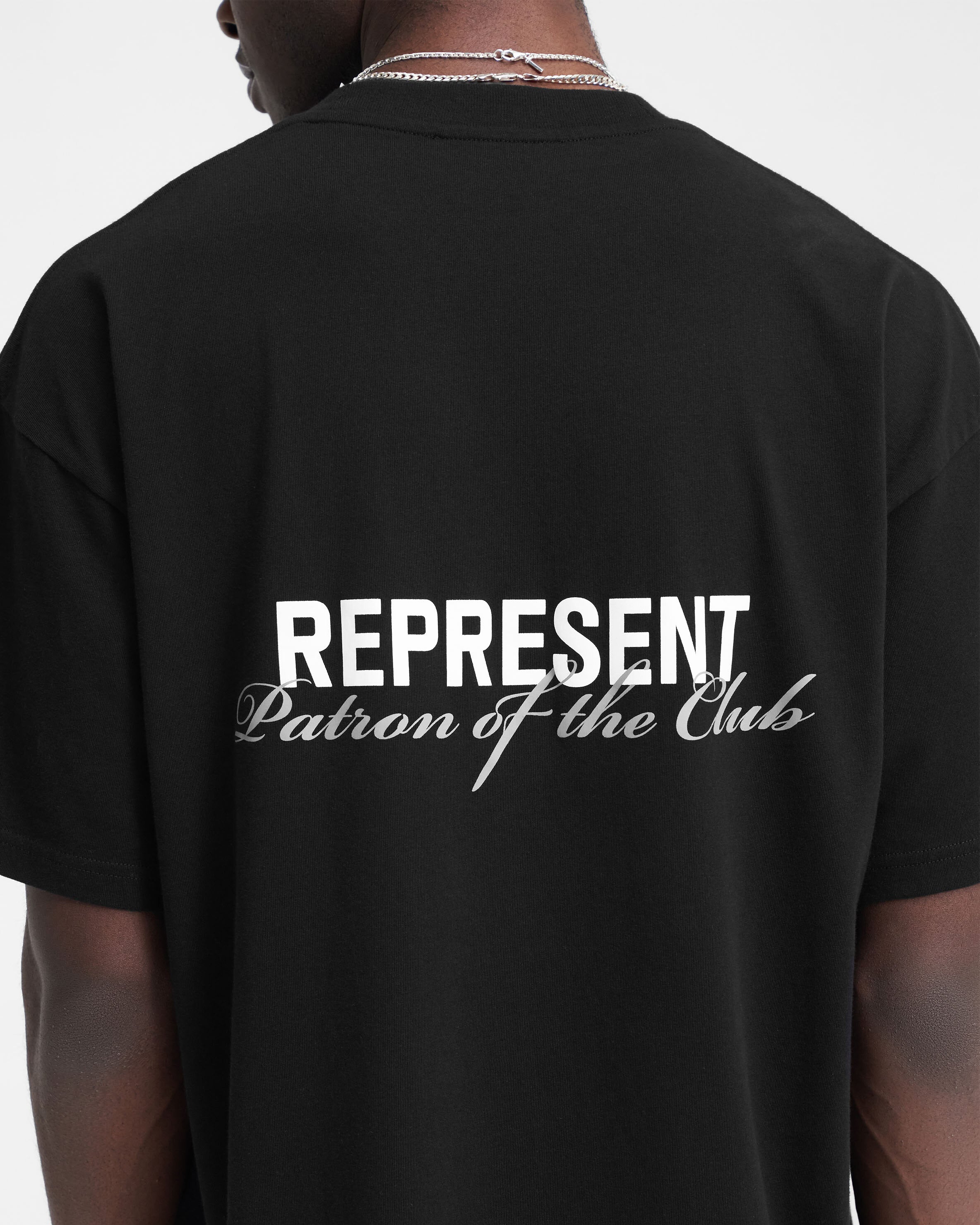 Patron Of The Club T-Shirt - Black Cotton Graphic Tee for Men | Casual Streetwear & Night Out Style