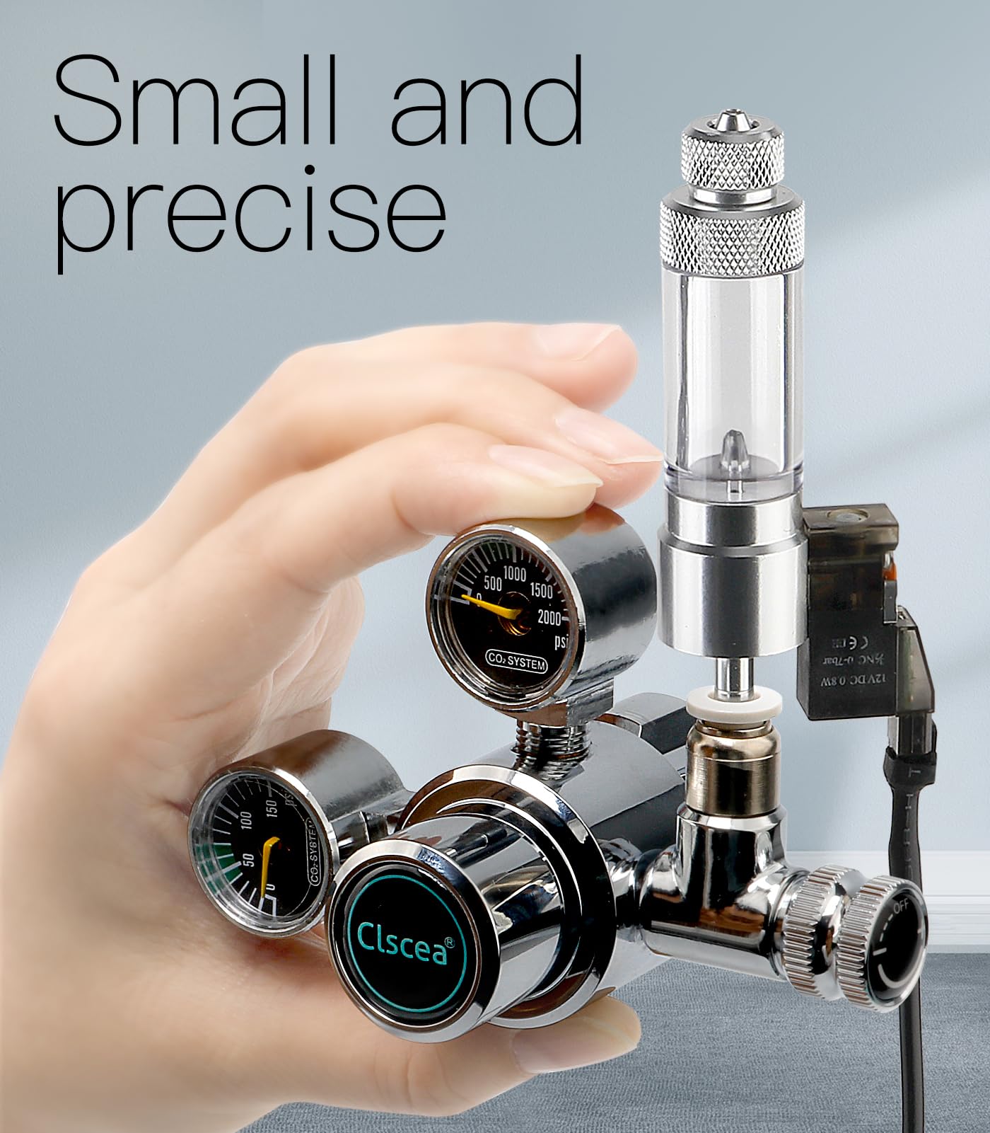 Dual Gauge CO2 Regulator for Aquarium Plants with Bubble Counter