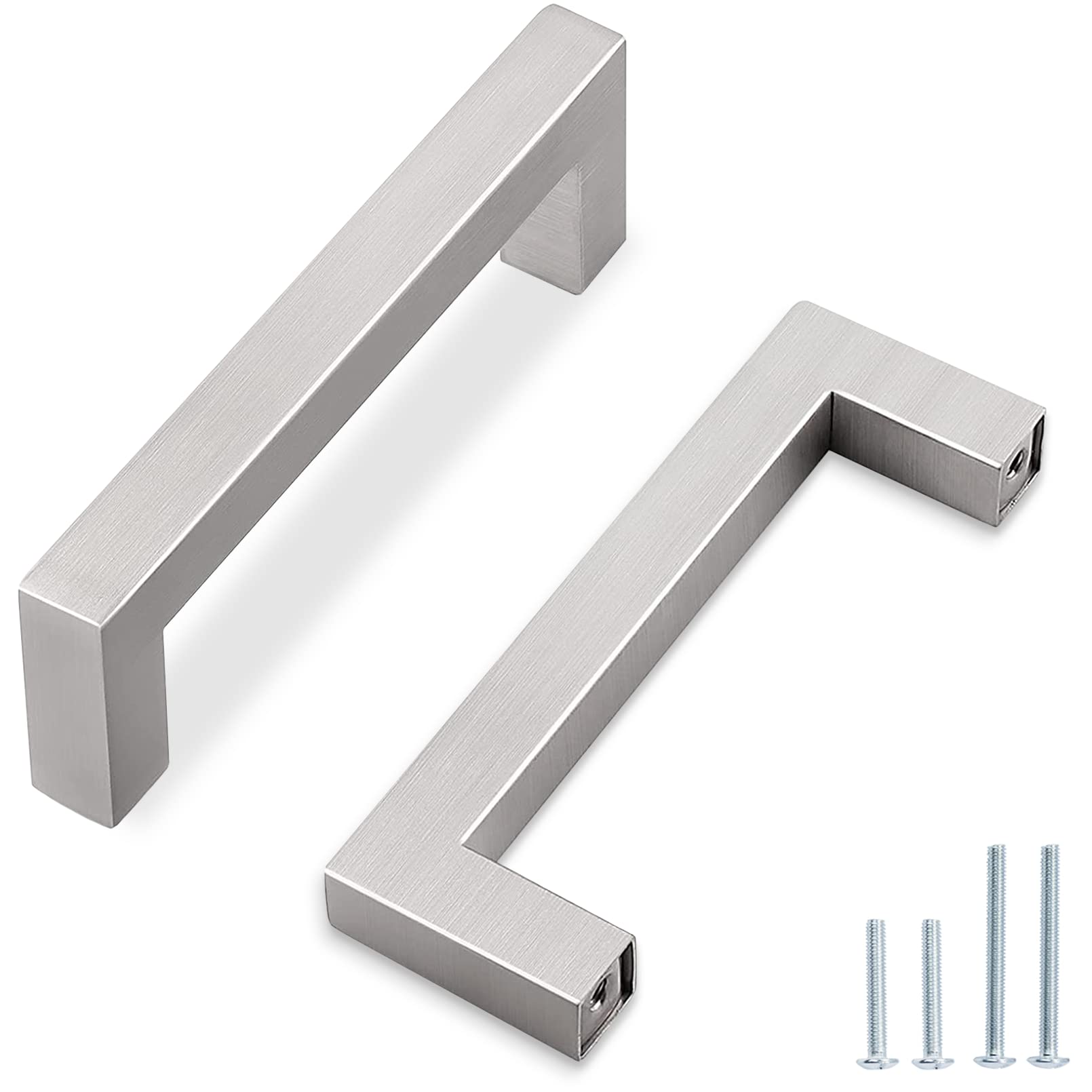 Brushed Nickel Cabinet Pulls 35 Pack - 3-3/4