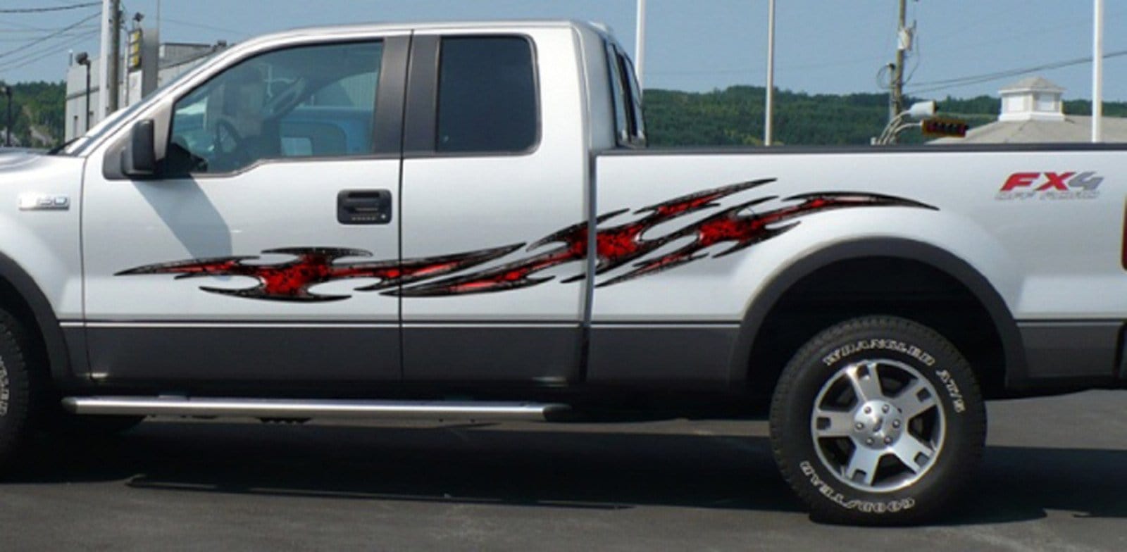 Tribal Flares Vehicle Side Decals - 50% Off Sale Now | Car, Truck & Motorcycle Stickers for Customization | Perfect for Off-Road, Racing & Personalization