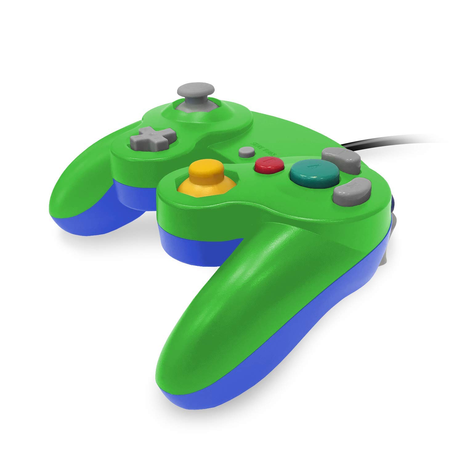 Original Title: Old Skool GameCube/Wii Compatible Controller - Green/Blue Special Edition   Optimized Title: **GameCube & Wii Compatible Controller - Green/Blue Special Edition | Retro Gaming Accessory for Nintendo Consoles | Perfect for Smash Bros, Mario Kart & Classic Games**