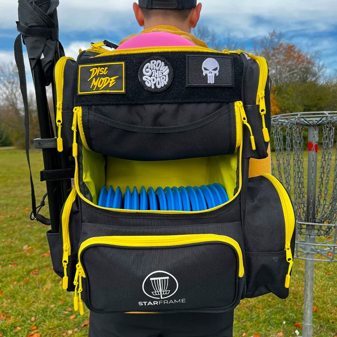 **Bandido Disc Golf Backpack with 4-Can Insulated Cooler – 30+ Disc Storage, Durable Lightweight Design for Men & Women – Perfect for Tournaments, Practice & Outdoor Adventures**