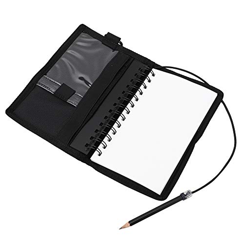 **Jiawu Waterproof Writing Pad - Reusable Dive Note Pad for Scuba Diving, Underwater Notebook with 2 Inner Bags (Black) - Perfect for Marine Research, Snorkeling & Underwater Note-Taking**