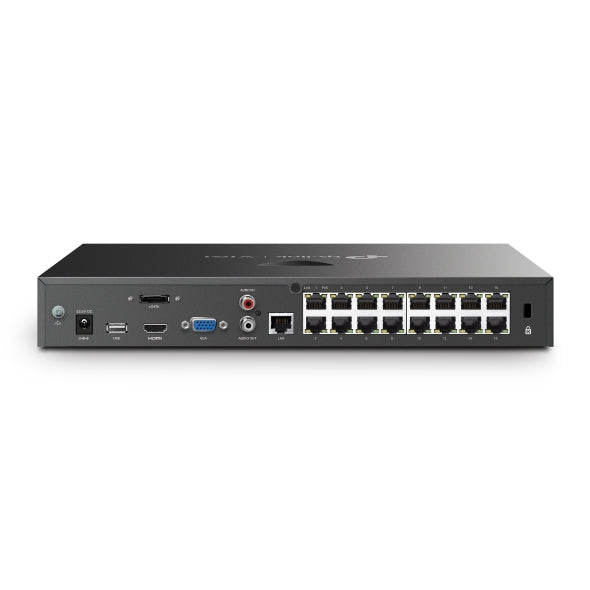 VIGI 16 Channel PoE+ NVR Security System - VIGI NVR2016H 16P Network Video Recorder for Home & Business Surveillance