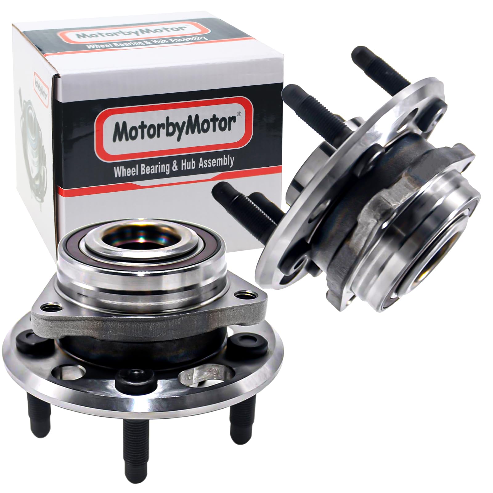 Chevrolet Malibu Limited Impala, Cadillac XTS, Buick Lacrosse Regal, SAAB 9-5 Front & Rear Wheel Bearing Hub Assembly with ABS Magnetic Ring - 5 Lug 2-Pack for Smooth Ride & Easy Installation