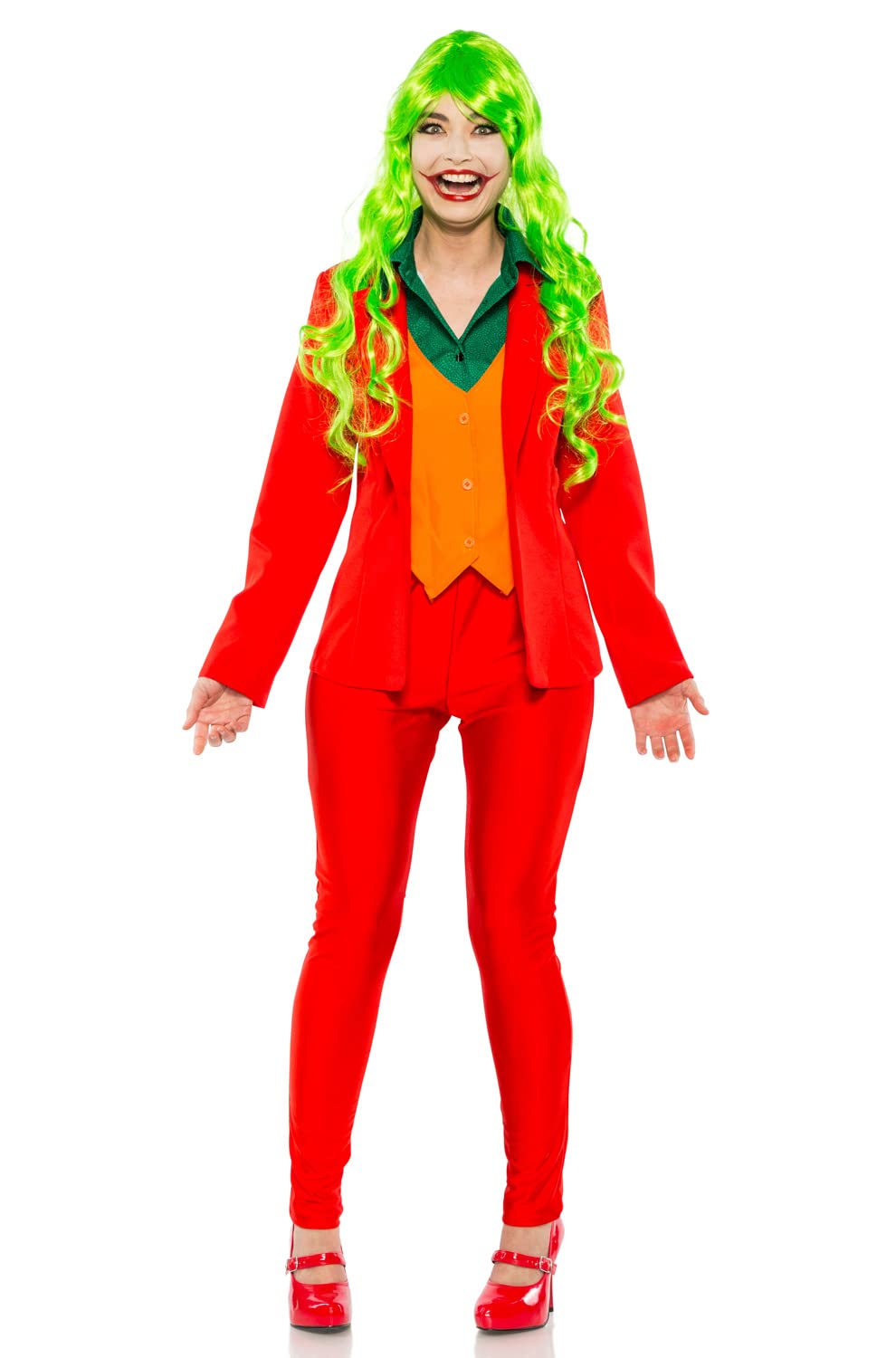 Wicked Prankster Adult Halloween Costume - Red Devil Outfit for Men & Women (X-Large) | Perfect for Halloween Parties, Cosplay & Themed Events