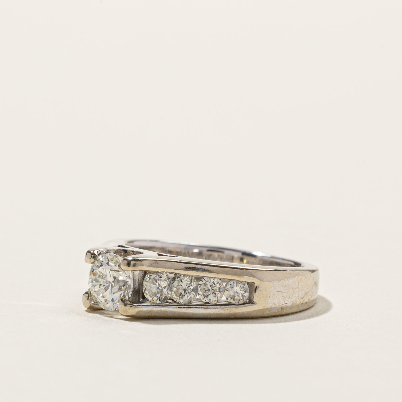 1.00ctw Channel Set Diamond Ring for Women - Size 4.5 | Elegant Wedding Band, Anniversary Gift & Engagement Ring | Perfect for Proposals, Special Occasions & Everyday Luxury