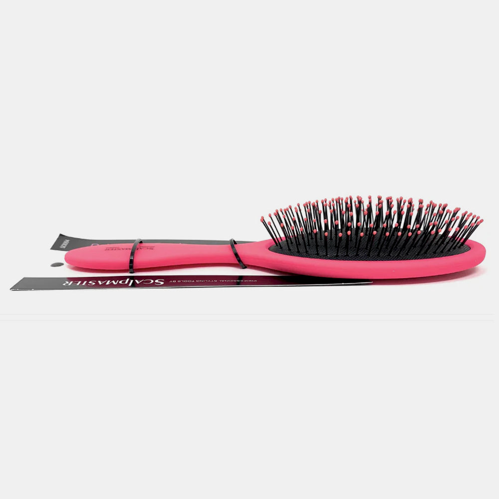 ScalpMaster Detangling Brush - Wide Tooth Cushioned Hair Brush for Wet & Dry Hair - Gentle Knot Remover for Curly, Thick, and Long Hair - Perfect for Home, Travel, and Salon Use