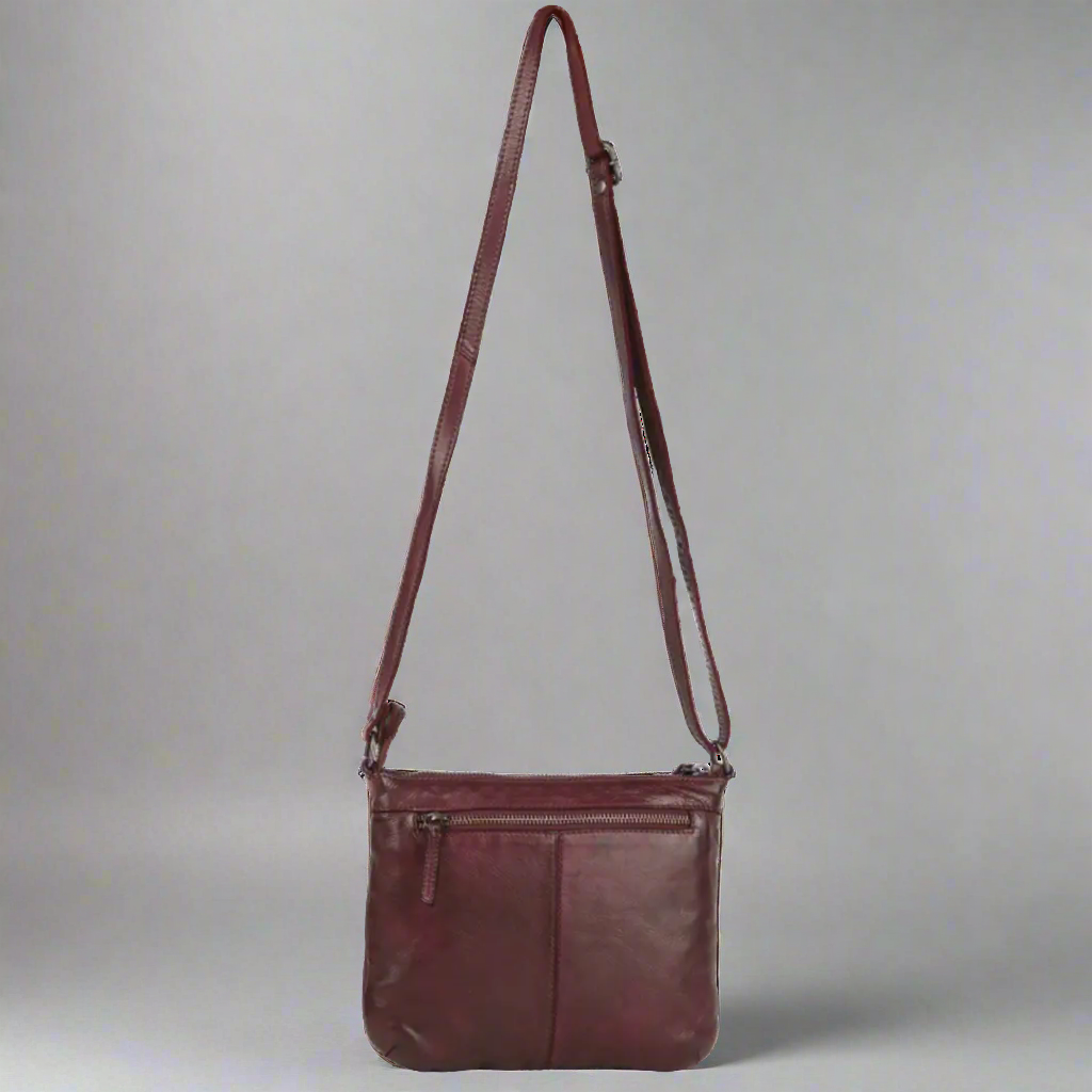 MET V Stitch Crossbody Leather Bag for Women - Stylish & Durable Handbag with Adjustable Strap - Perfect for Work, Travel & Everyday Use