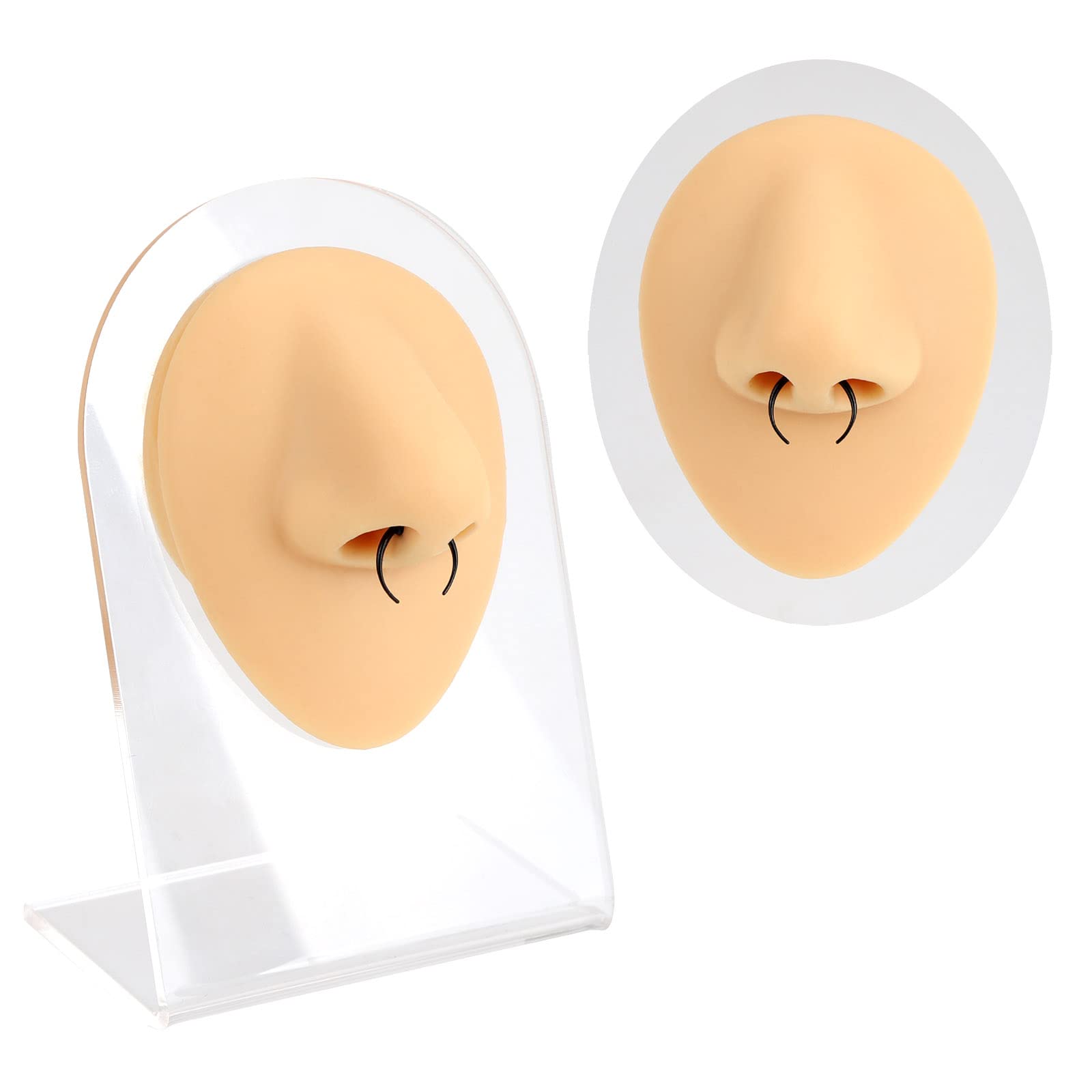 YOFANST 18G-10G Stainless Steel C Shape Septum Rings - Buffalo Horseshoe Nose Piercing Jewelry Set (4 Pairs) for Women & Men | Perfect for Daily Wear, Parties & Alternative Fashion