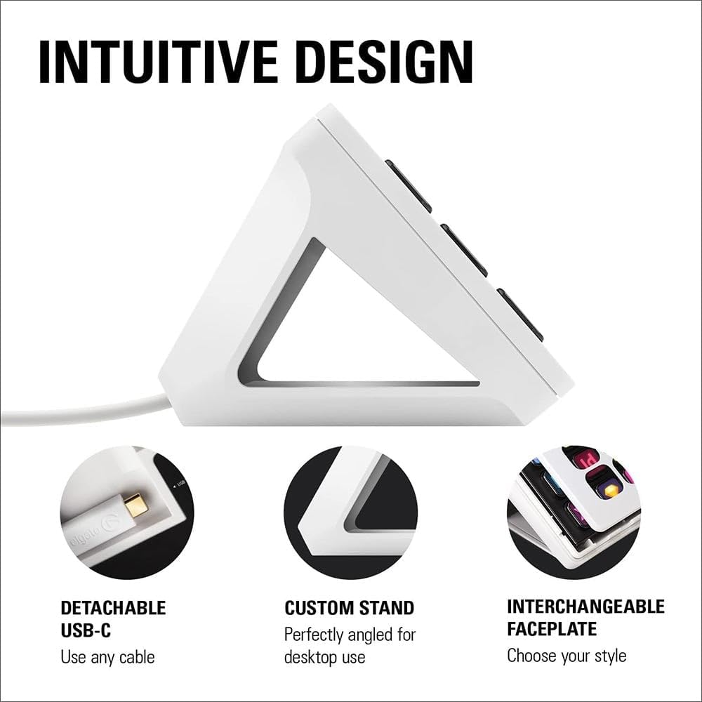 Elgato Stream Deck MK.2 White - 15 Key Studio Controller for OBS, Twitch & YouTube | Mac/PC