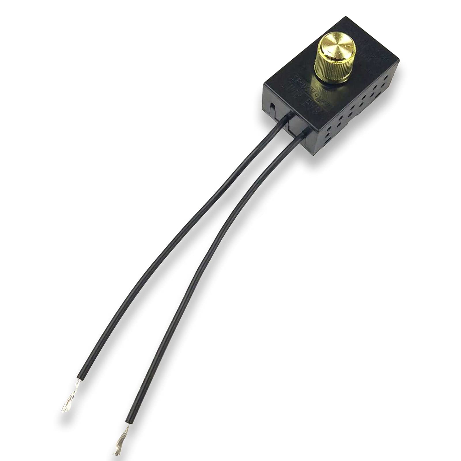 Zing Ear ZE-03A 300W Rotary Lamp Dimmer Switch - 120VAC Replacement Part with Knob for Incandescent Lights | Durable & Precise Workmanship | Perfect for Bedroom, Living Room & Office Lighting Control