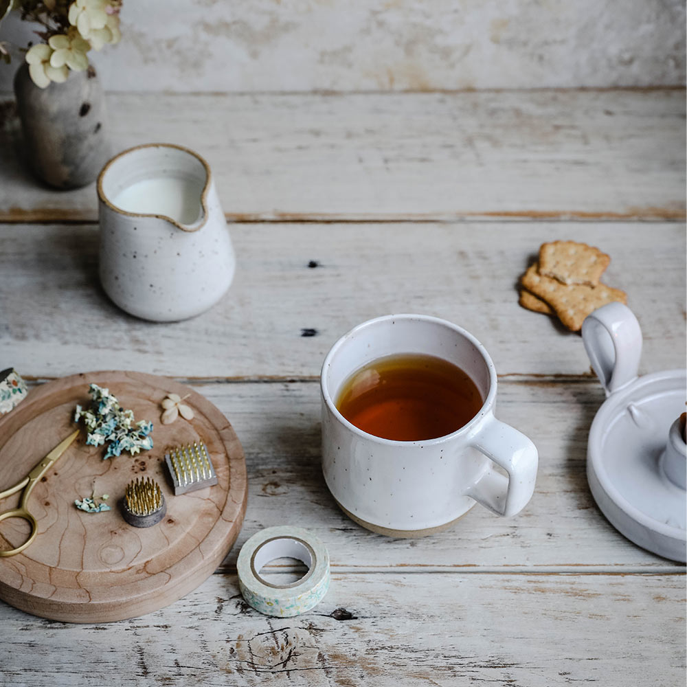 Premium Ceramic Speckle Coffee Mug - 12oz Handmade Stoneware Cup with Comfort Grip - Perfect for Home, Office & Gifts - Ideal for Hot Coffee, Tea & Cocoa