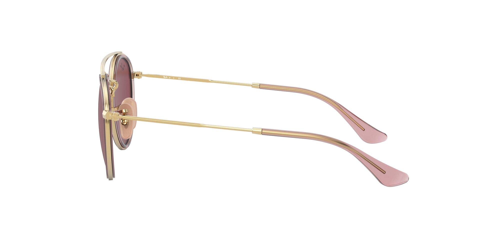 Ray-Ban Kids' RJ9647S Metal Round Sunglasses - UV Protection, Lightweight & Durable for Outdoor Play, Beach, and Sports Activities