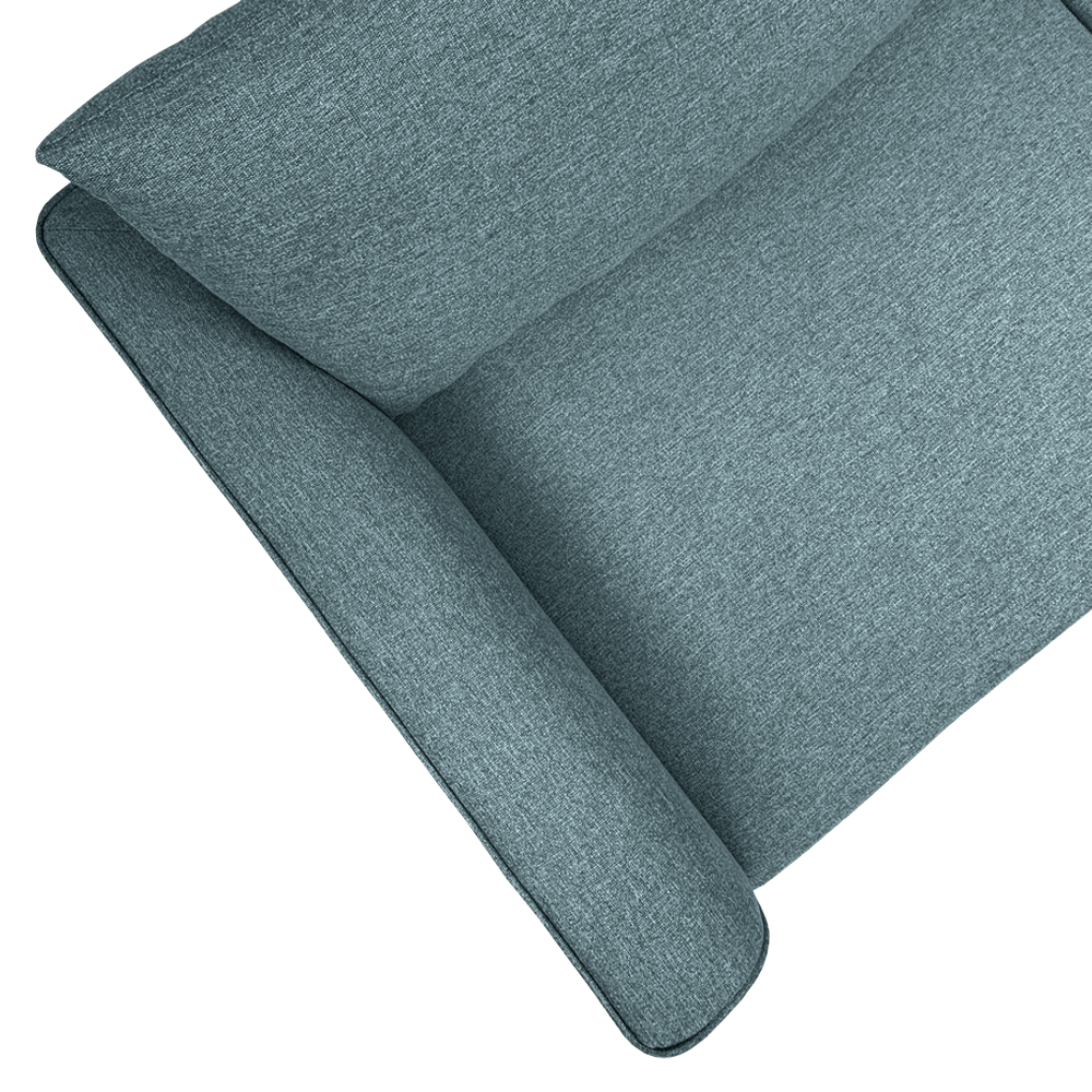 Toby Sofa with Ottoman - EcoClean Fabric, Modern Living Room Furniture for Small Spaces | Perfect for Apartments, Lounging & Movie Nights