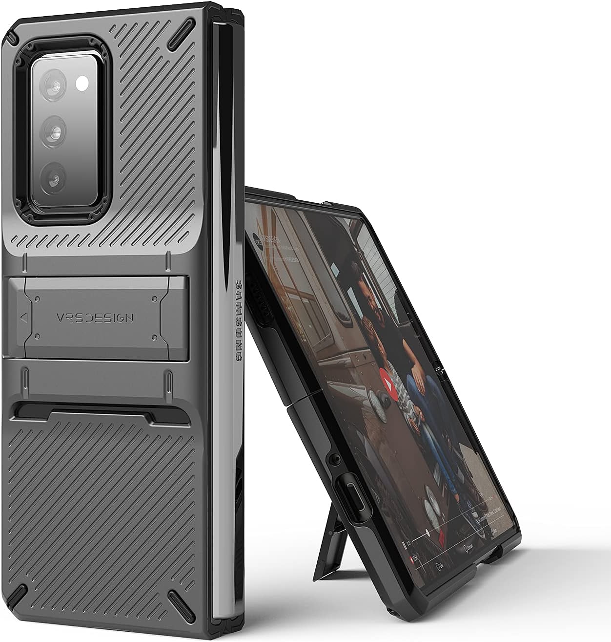 Samsung Galaxy Z Fold 2 5G Kickstand Case - Shockproof Protective Cover with Sturdy Stand for Foldable Phone (Perfect for Work, Travel & Entertainment)