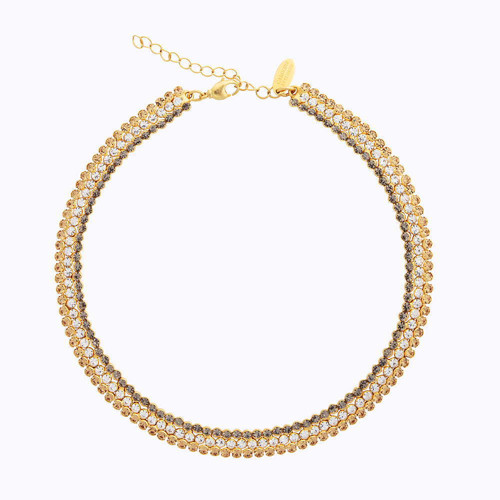 Elegant Siri Choker Necklace - Golden Combo Set for Women | Perfect for Parties, Weddings & Date Nights