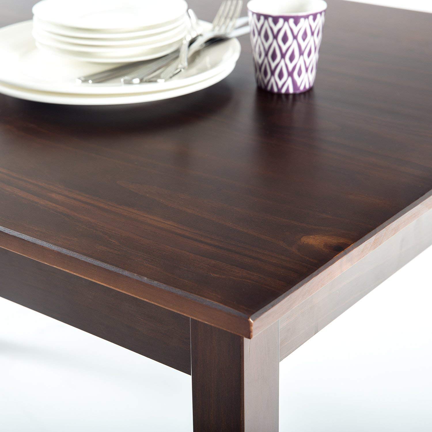 ZINUS Juliet Espresso Wood Dining Table - 45