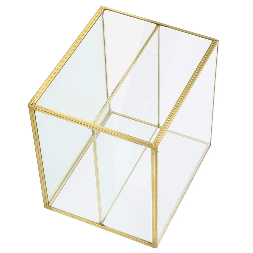 YUANJS Desktop Storage Organizer - 2 Compartment Multifunctional Cosmetic & Stationery Box for Office, Home, and Makeup Vanity | Perfect for Organizing Makeup Brushes, Pens, Office Supplies, and Small Accessories