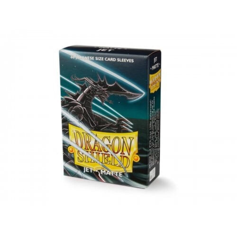 Arcane Tinman Dragon Shield Japanese Jet Matte Card Sleeves (60 Count) - Premium Protection for MTG, Yu-Gi-Oh, and Collectible Card Games - Perfect for Tournaments, Game Nights & Card Storage