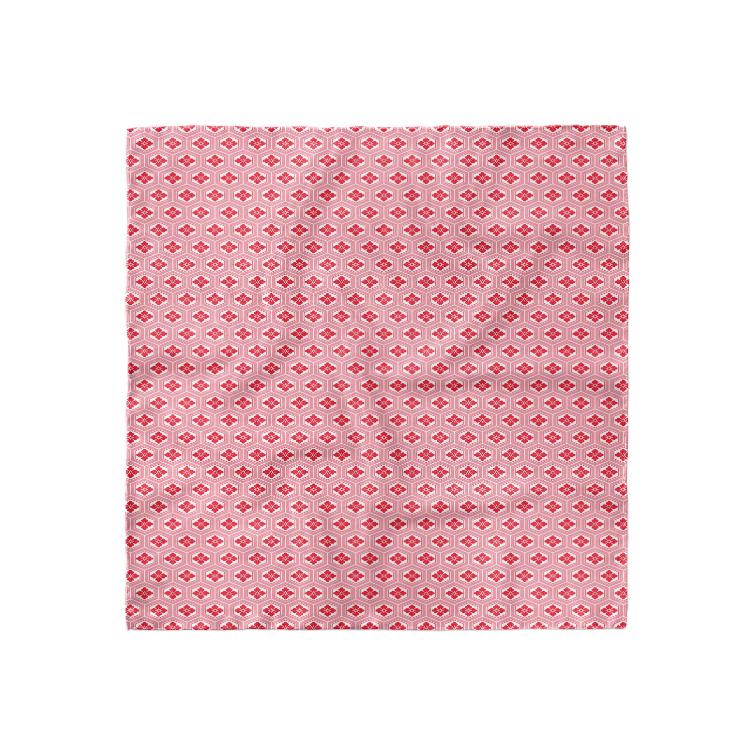 Ambesonne Rose Headscarf - Japanese Floral Rhombus Print Hijab Scarf for Women, Fashion Hair Wrap & Muslim Prayer Shawl - Perfect for Daily Wear, Special Occasions and Religious Ceremonies