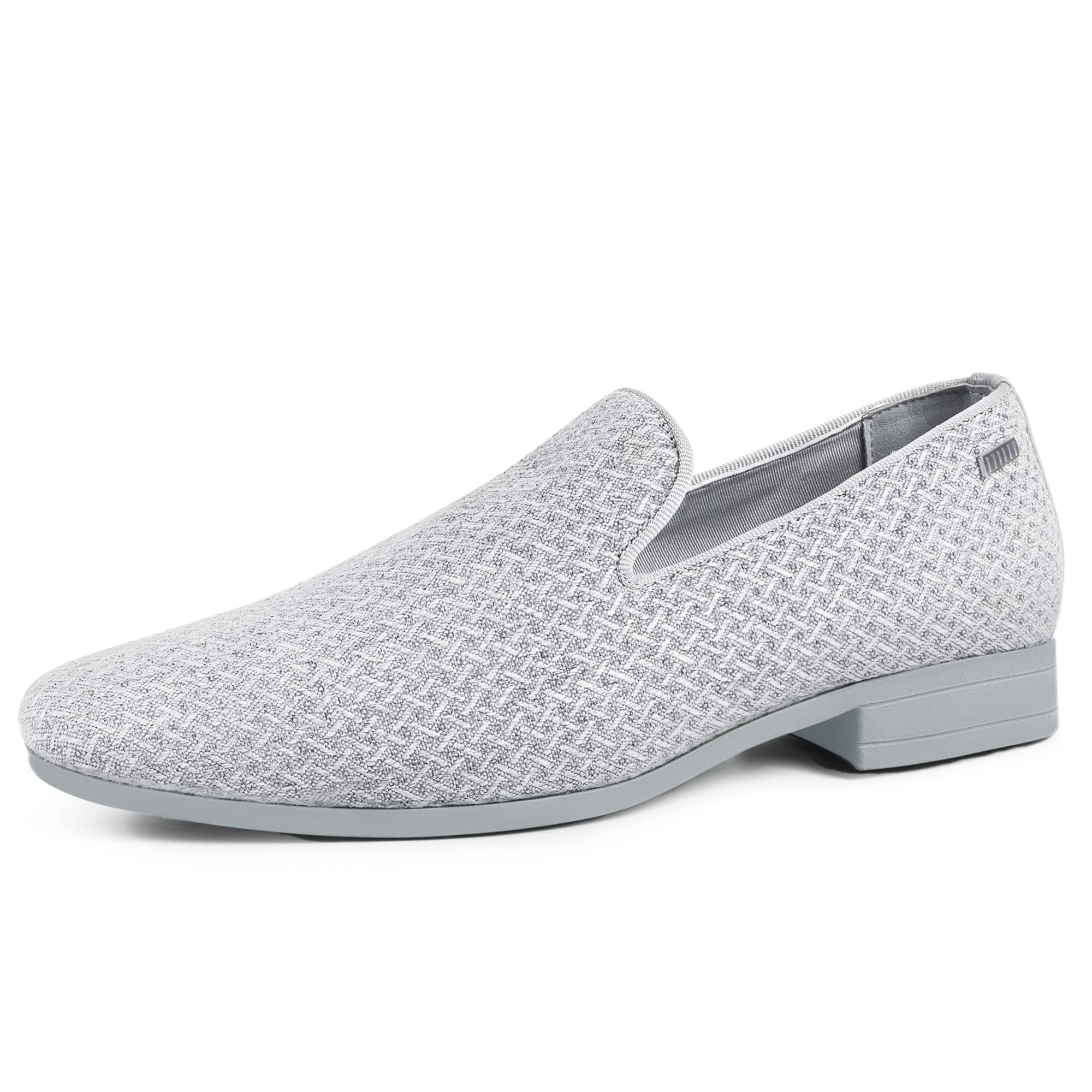 ALLY UNION Men's Loafers - Classic Penny Slip-On Dress Shoes for Wedding, Party & Business (Smoking Shoes) - Comfortable Formal Footwear for Office, Cocktail Events & Special Occasions