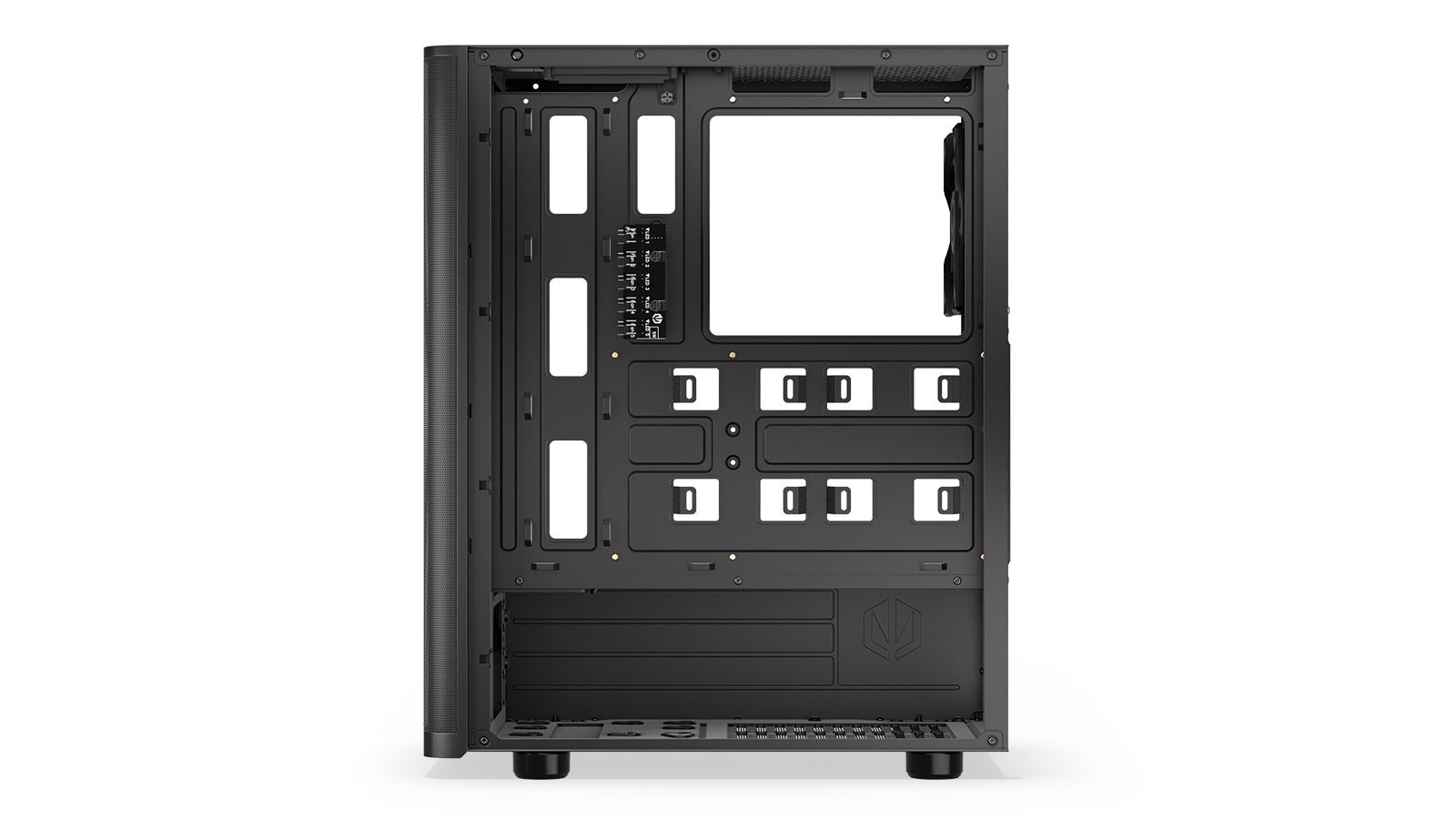 Endorfy Ventum 200 ARGB ATX Mid Tower PC Gaming Case - High Airflow Tempered Glass Design with RGB Lighting (EY2A014) - Perfect for Gaming Rigs & Custom PC Builds