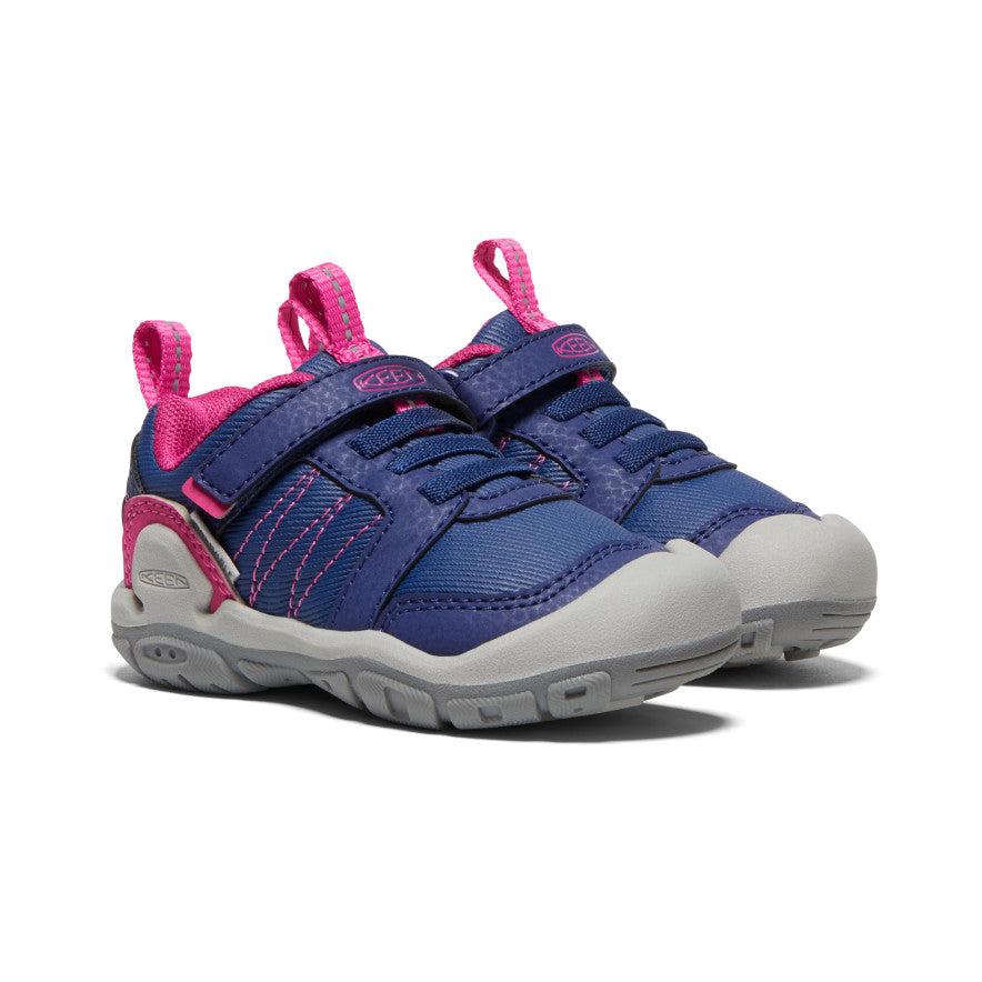 Toddlers' Knotch Peak Sneakers - Blue Depths/Pink Peacock | Comfortable Kids Walking Shoes for Outdoor Play & Preschool Activities
