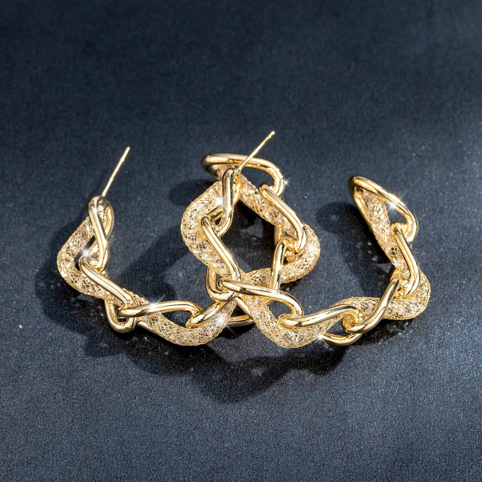 Women's Sterling Silver Twist Drop Earrings | Elegant Dangle Party Jewelry Gift for Women | Perfect for Weddings, Evening Events & Special Occasions