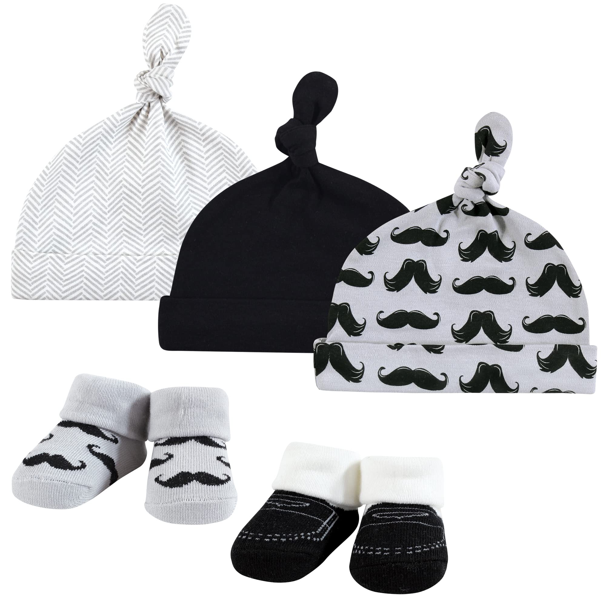Hudson Baby Girls' Cap and Socks Set - Newborn Infant Beanie & Socks Outfit - Perfect for Photoshoots, Gifts & Everyday Wear
