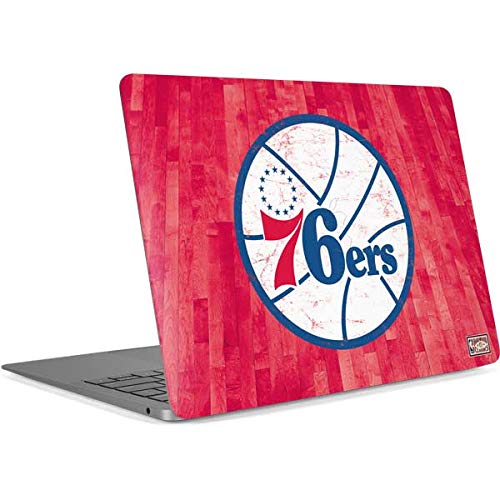 Official NBA Philadelphia 76ers Hardwood Classics Laptop Skin Decal for MacBook Air 13-inch Retina (2018-2019) | Protective Vinyl Sticker Cover | Perfect for Basketball Fans, Office & School Use