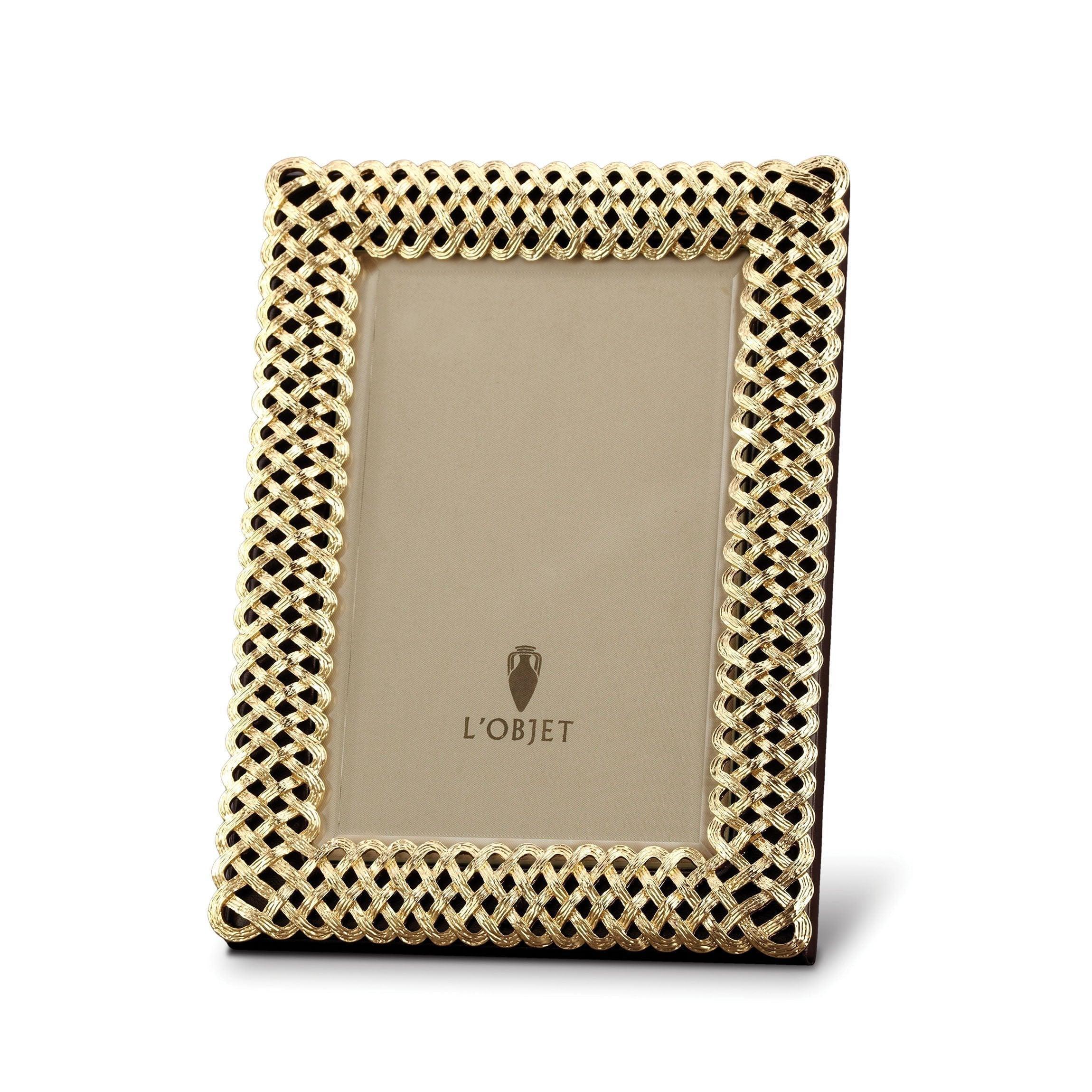 Gold Braid Frame - Elegant Decorative Picture Frame for Wall Art, Home Decor, and Wedding Photos