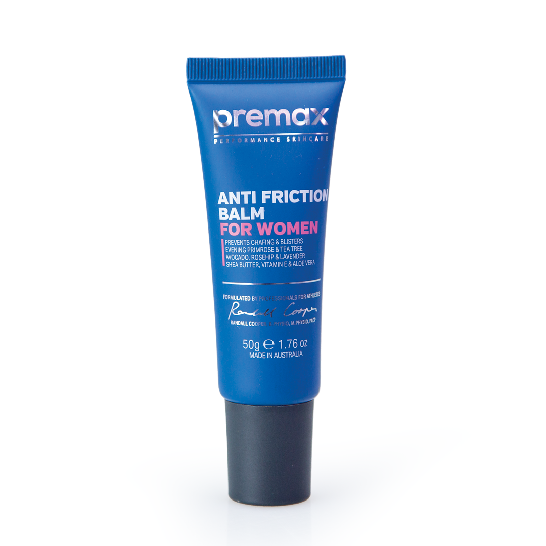 Premax Anti Friction Balm 50g - Chafing Relief for Women - Prevent Thigh Chafing & Skin Irritation During Workouts, Running, Hiking & Daily Activities