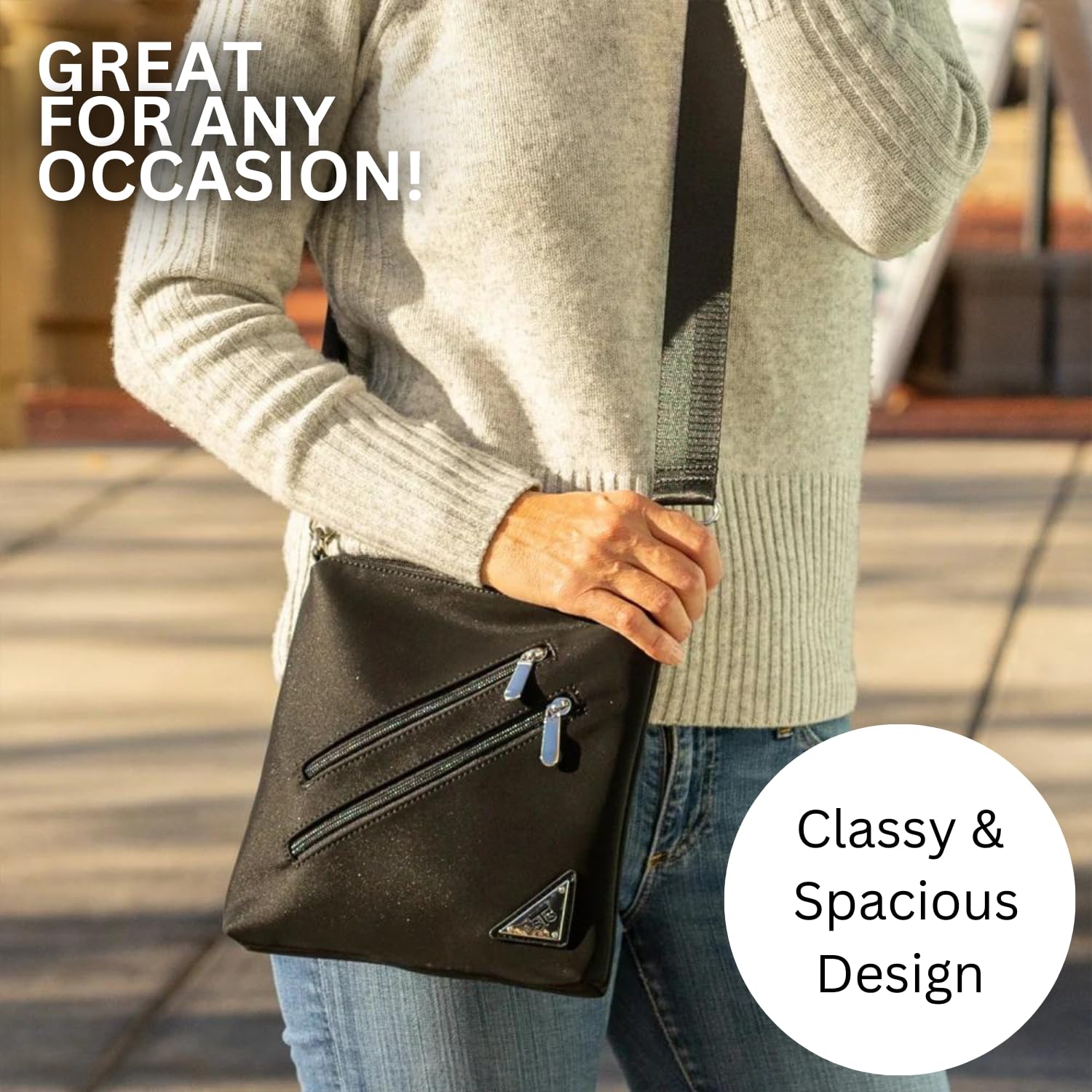 Zoe Touch Screen Women’s Crossbody Handbag - Stylish Clutch & Phone Case Purse for Everyday Use, Work, and Travel
