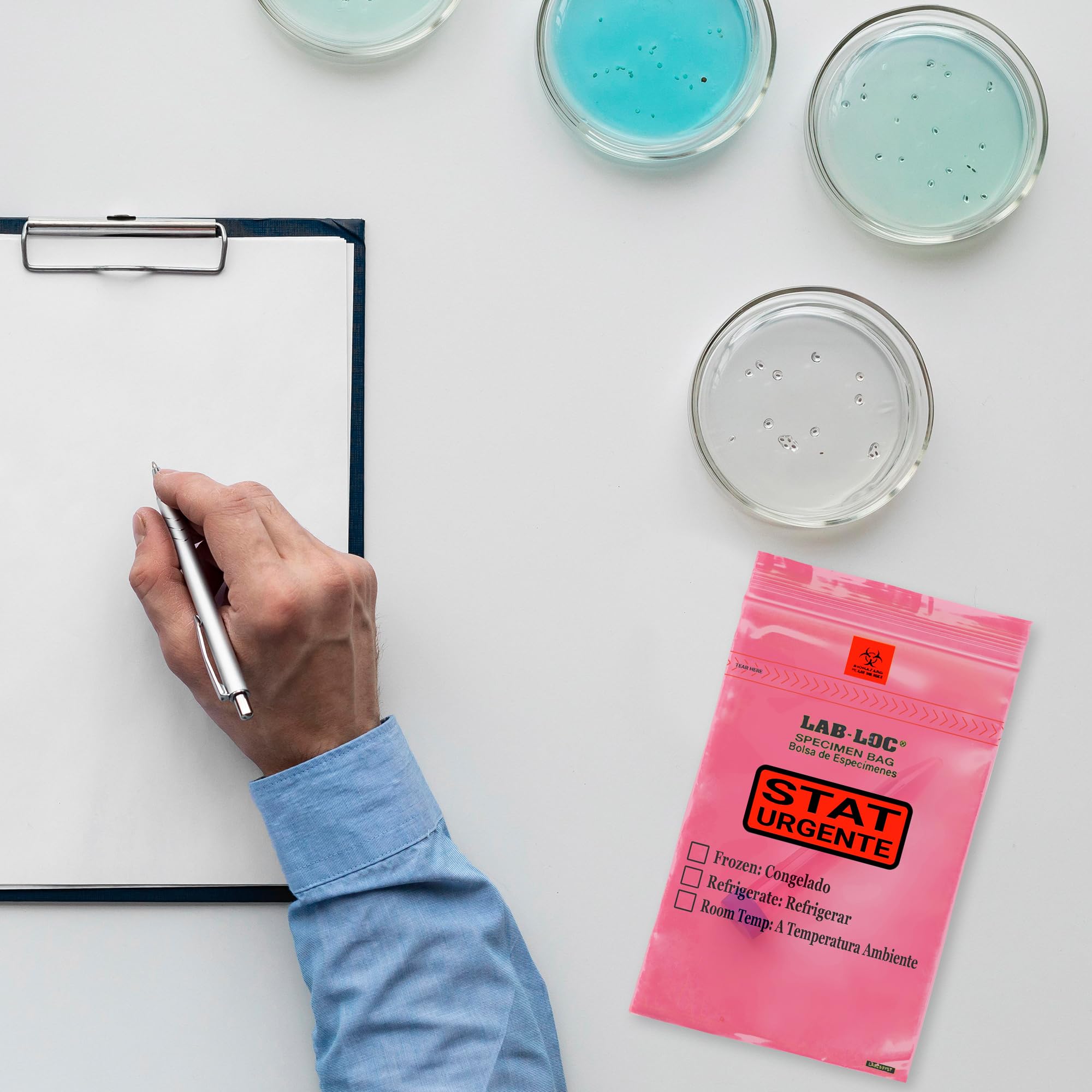 APQ 1000 Pack 6x9 Red Zipper Plastic Specimen Bags - 1.75 mil Low Density Polyethylene for Medical Use | Biohazard Symbol Removable | Ideal for Clinics, Hospitals & First Aid Kits