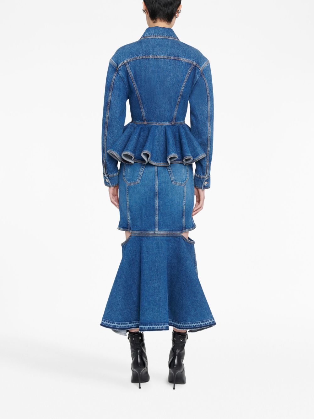 Alexander McQueen Blue Coats for Women - Stylish Winter Outerwear for Fashion & Everyday Wear