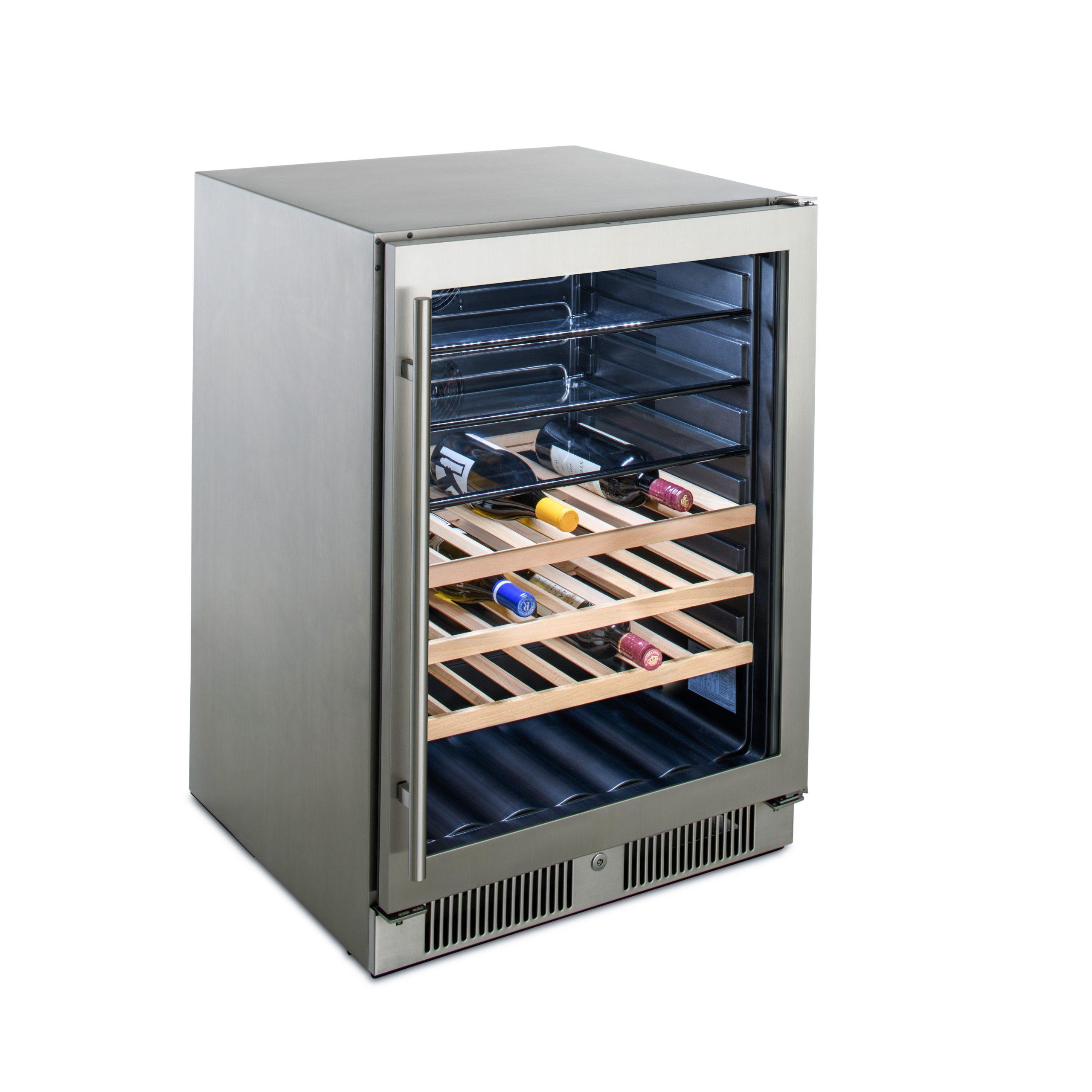 Blaze Grills BLZGDBEV55 Outdoor Beverage Cooler with Glass Front - Perfect for Backyard BBQs, Pool Parties, and Outdoor Entertaining