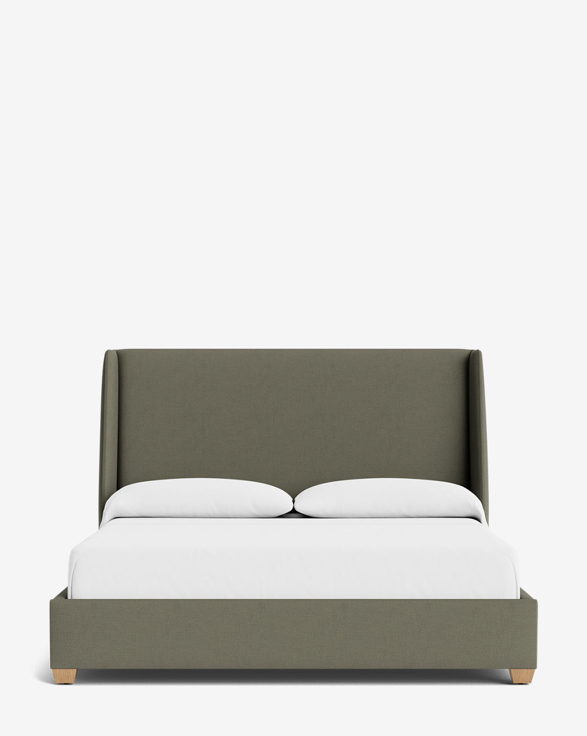 Walt Bed Tall Headboard - Queen Size Upholstered Bed Frame with Adjustable Height - Perfect for Modern Bedroom Decor & Small Spaces